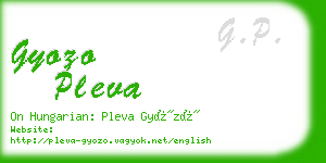 gyozo pleva business card